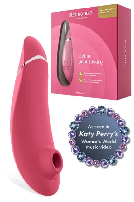 Womanizer Premium 2 Pleasure Air 6.1" Clitoral Stimulator with Auto...